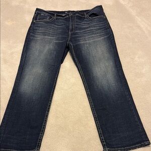 BKE Blue Relaxed Jeans with Faded Wash